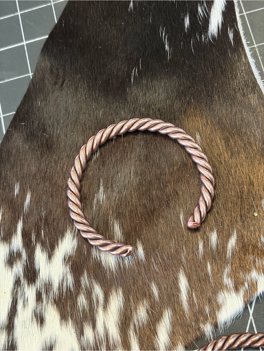 Twisted Rope Copper Cuff Bracelet - Women Jewelry
